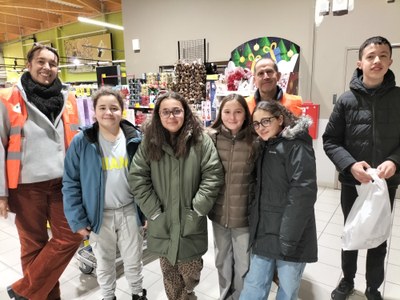 fin novembre Banque aliminentaire / collégiens