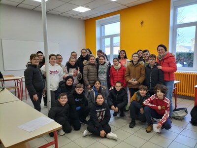 fin novembre Banque aliminentaire / collégiens